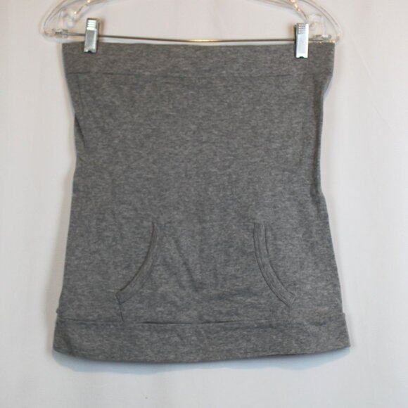Zenana Outfitters Gray Tube Top with Pocket - Picture 1 of 6